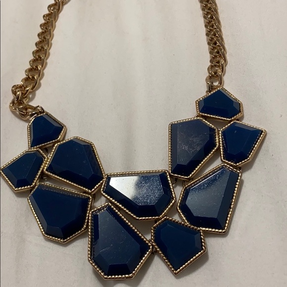 Royal blue statement necklace - Picture 3 of 3